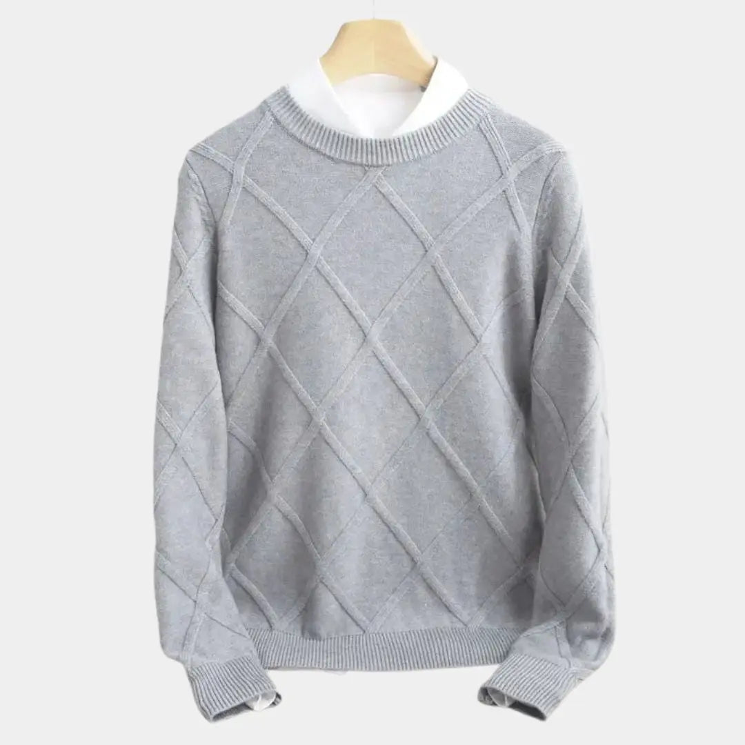 Echt sweater François Blanchet Premium Cashmere Tröja - Lyxig Komfort och Stil