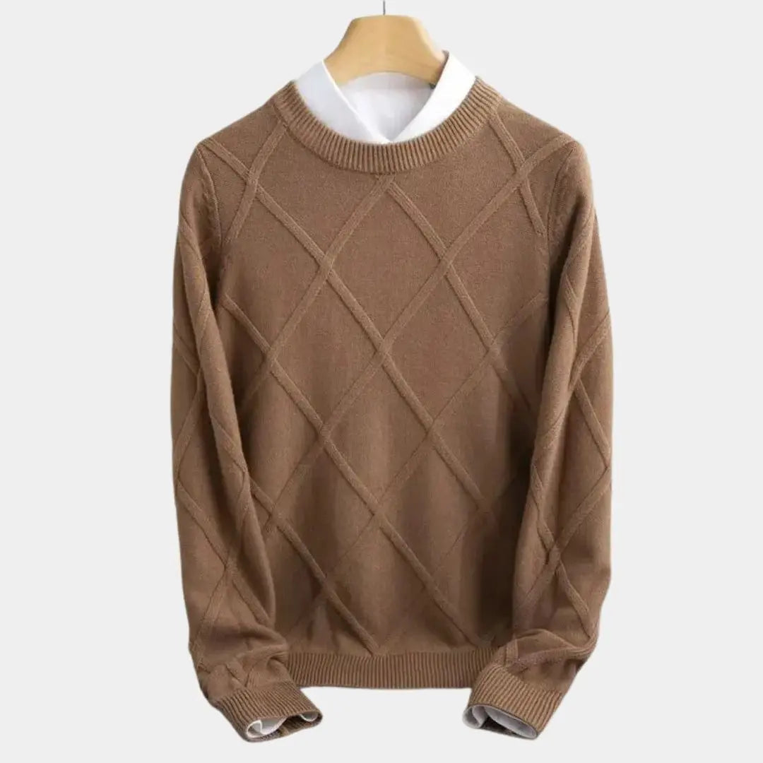 Echt sweater François Blanchet Premium Cashmere Tröja - Lyxig Komfort och Stil