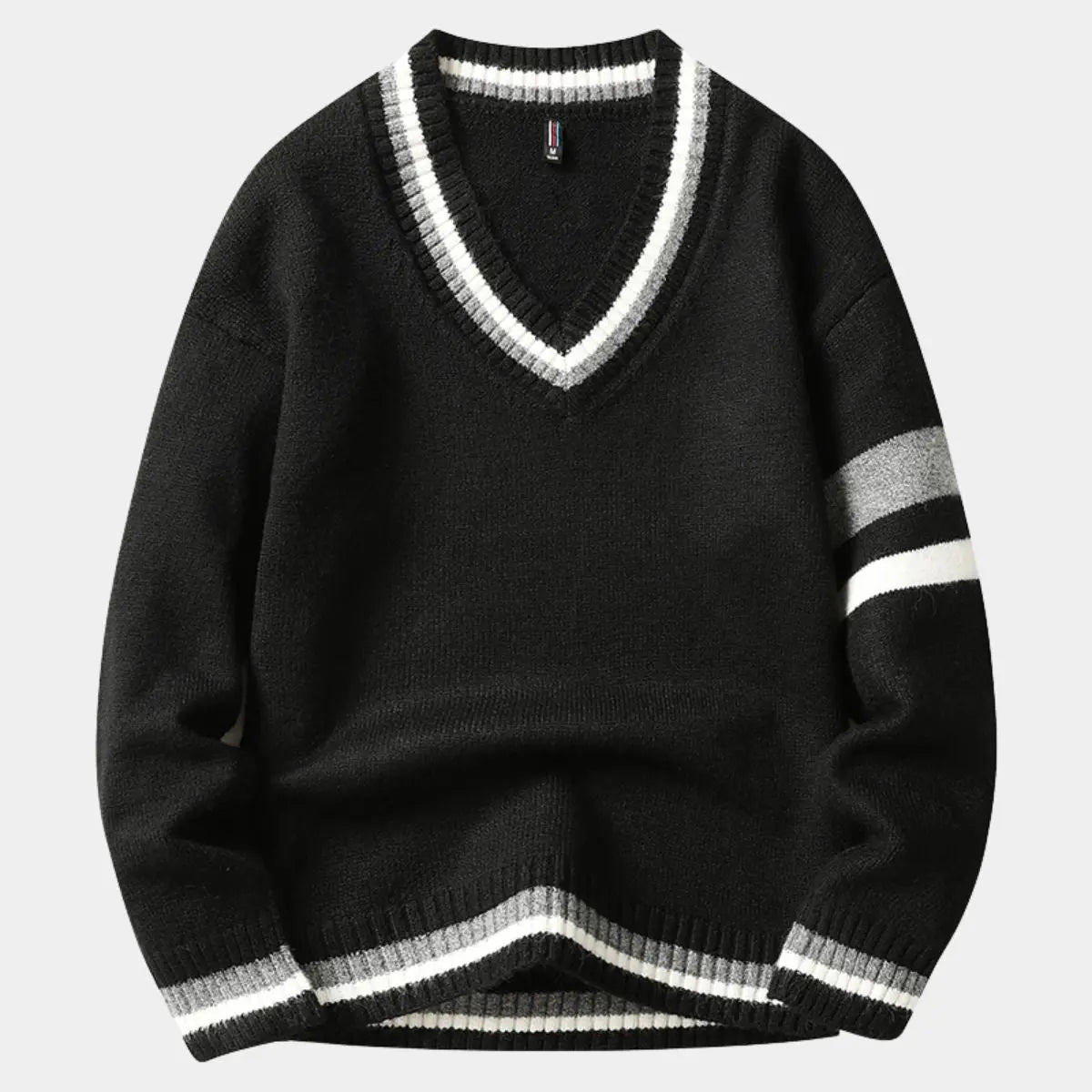 Echt sweater Klassisk V-Hals Tröja - Elegant och Mångsidig Stil