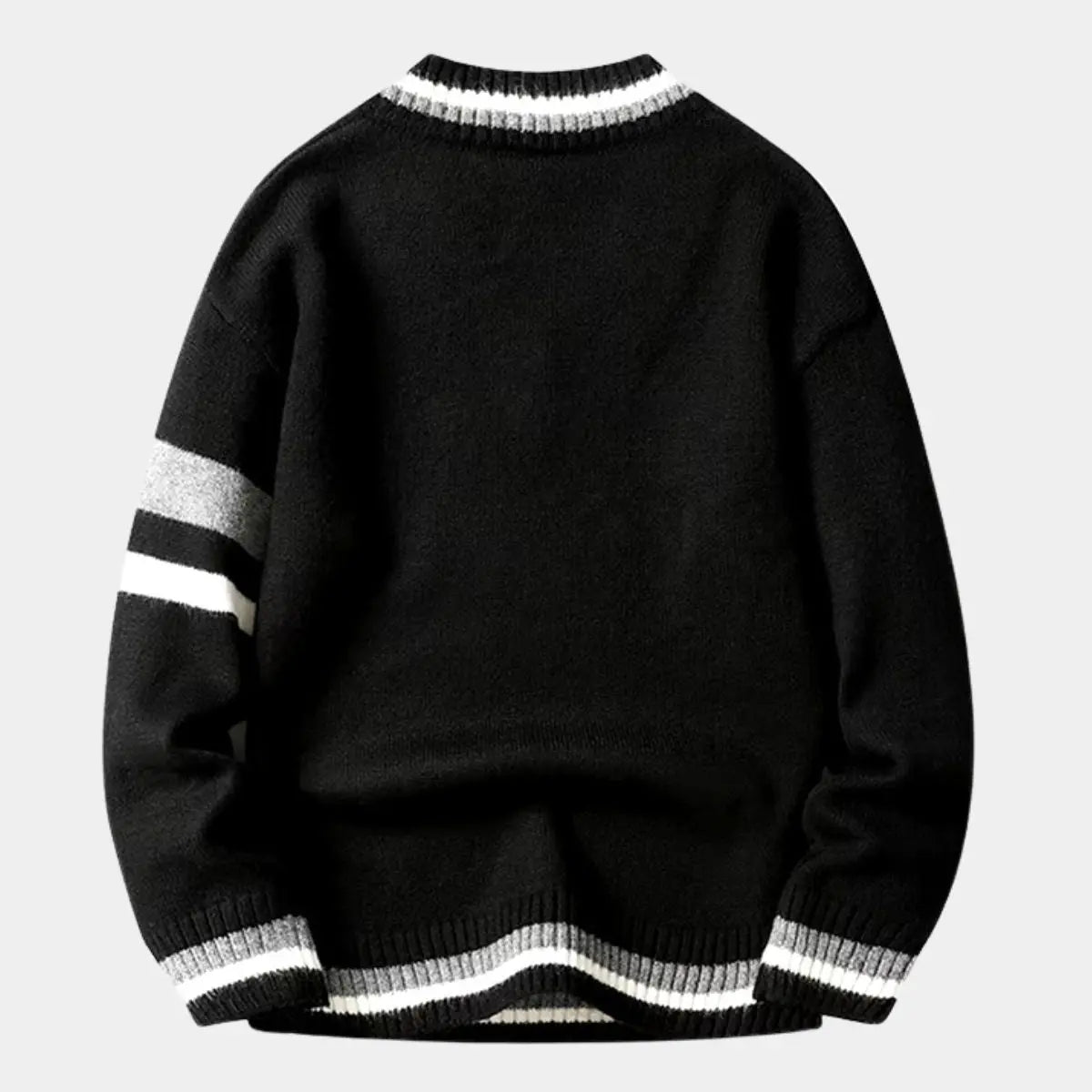 Echt sweater Klassisk V-Hals Tröja - Elegant och Mångsidig Stil