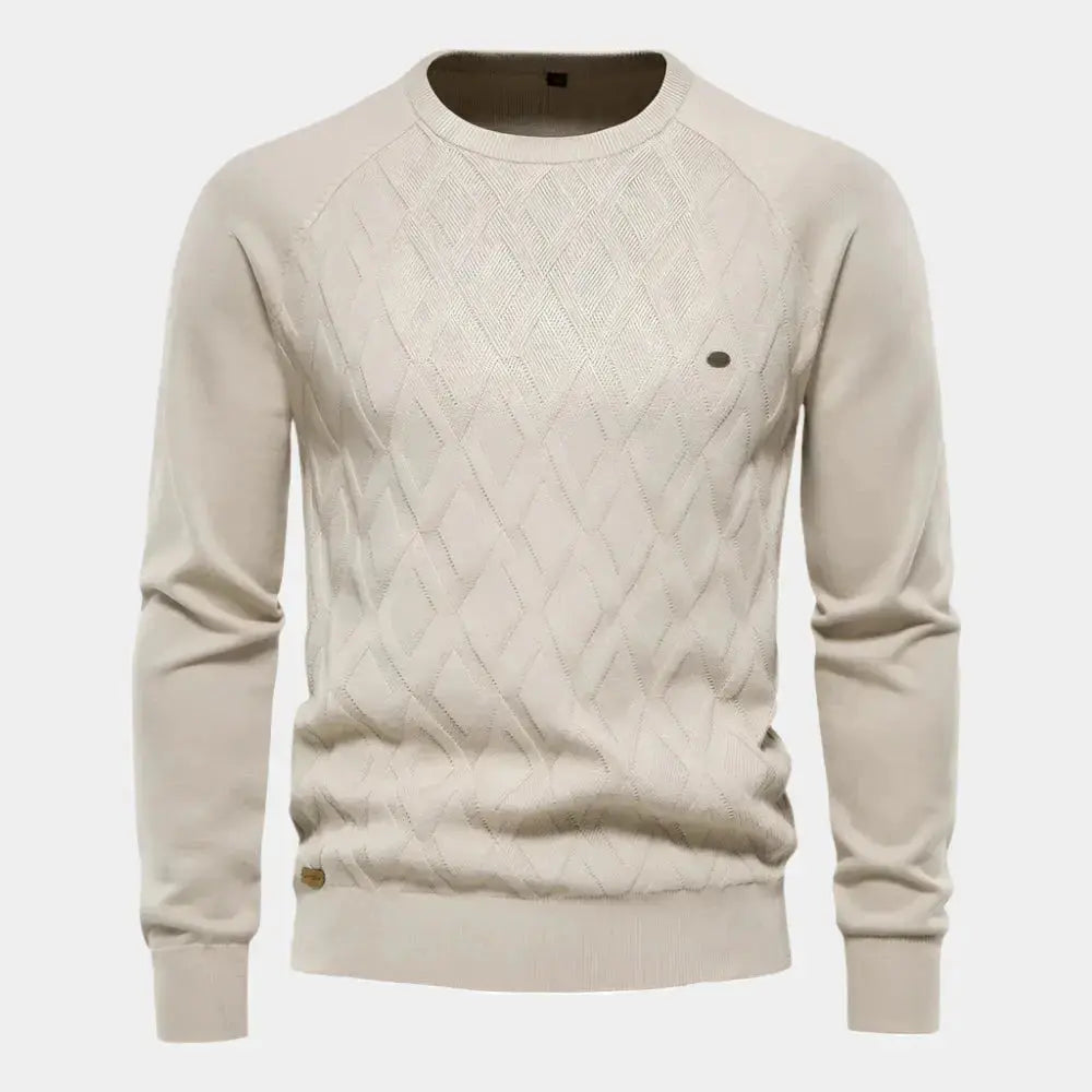 Echt sweater Minimalistisk Stickad Tröja - Elegant och Hållbar Stil