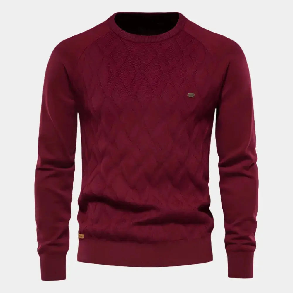 Echt sweater Minimalistisk Stickad Tröja - Elegant och Hållbar Stil