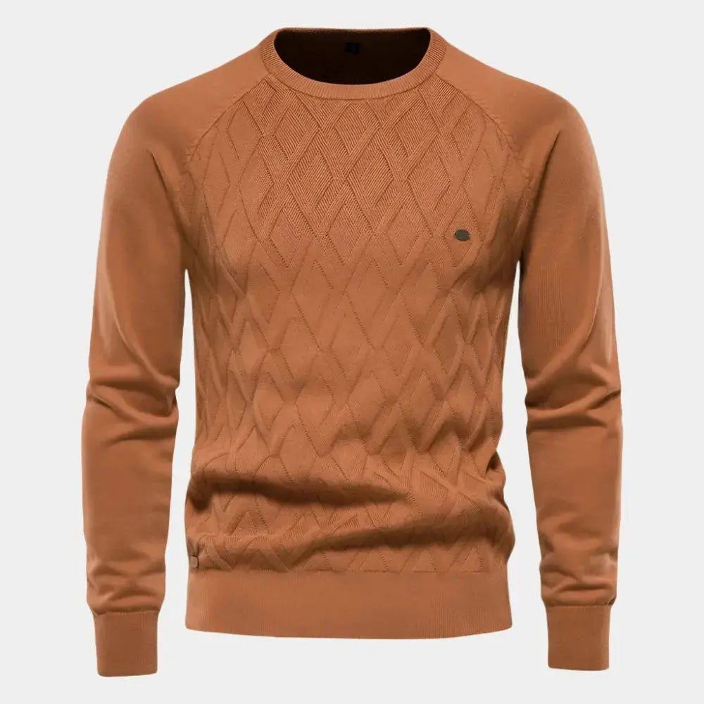 Echt sweater Minimalistisk Stickad Tröja - Elegant och Hållbar Stil