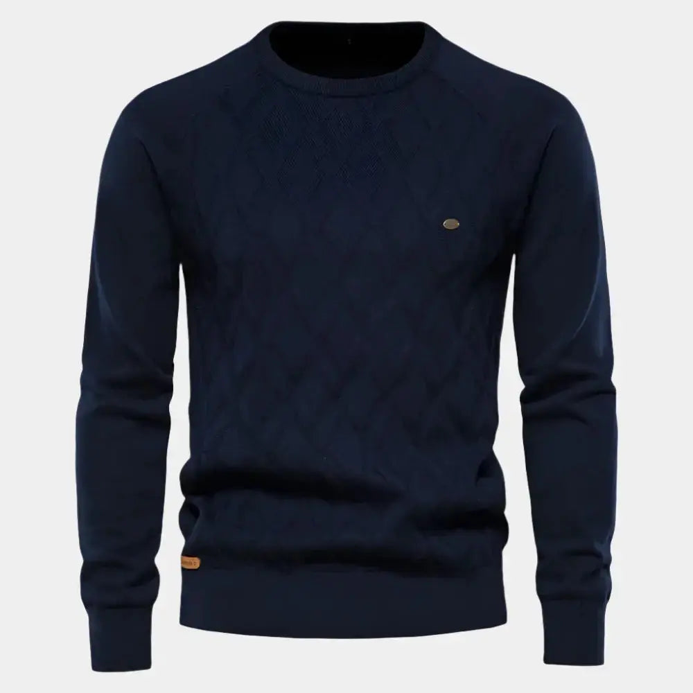 Echt sweater Minimalistisk Stickad Tröja - Elegant och Hållbar Stil