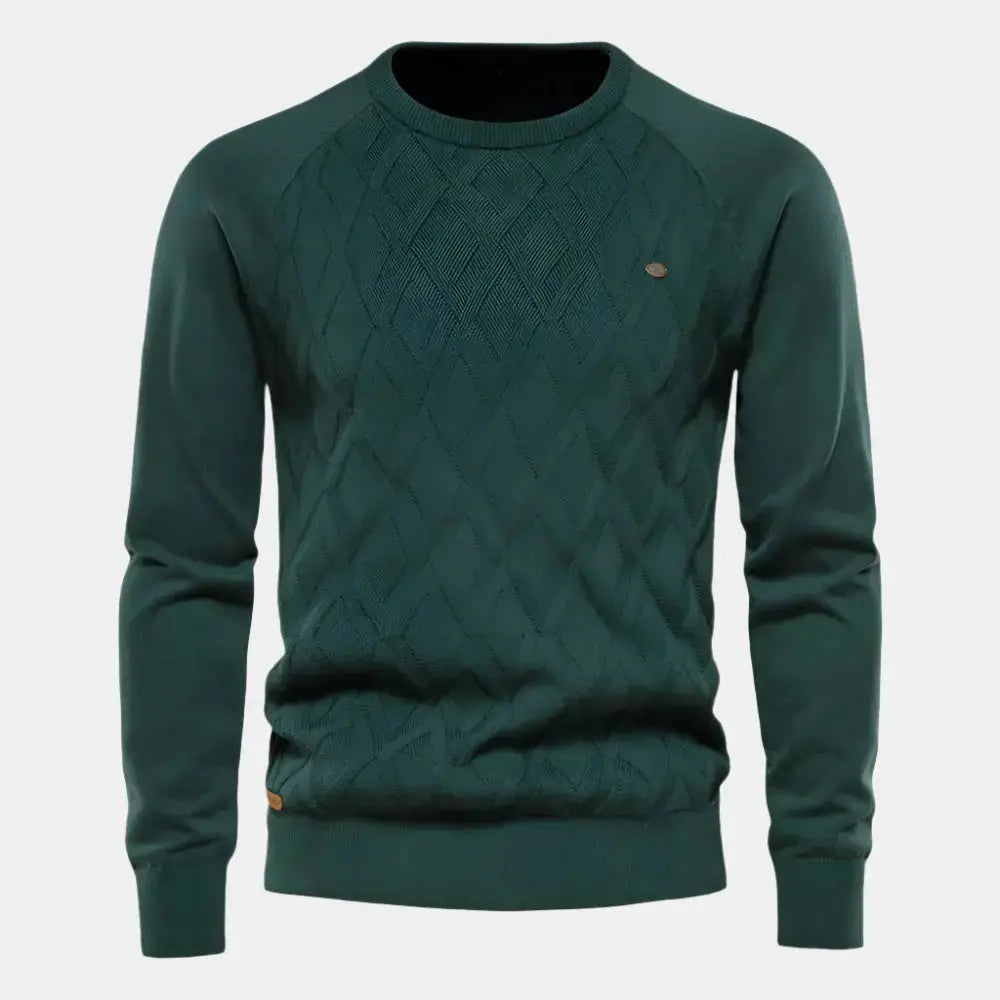 Echt sweater Minimalistisk Stickad Tröja - Elegant och Hållbar Stil