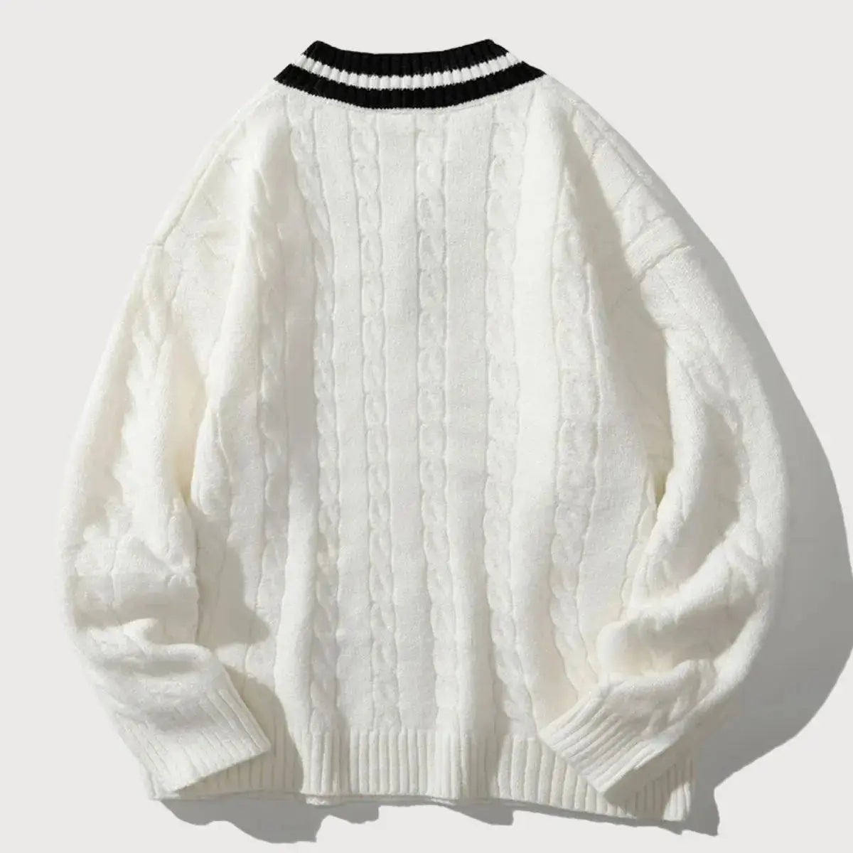 Echt sweater Minimalistisk V-ringad Tröja - Elegant & Mångsidig Stil