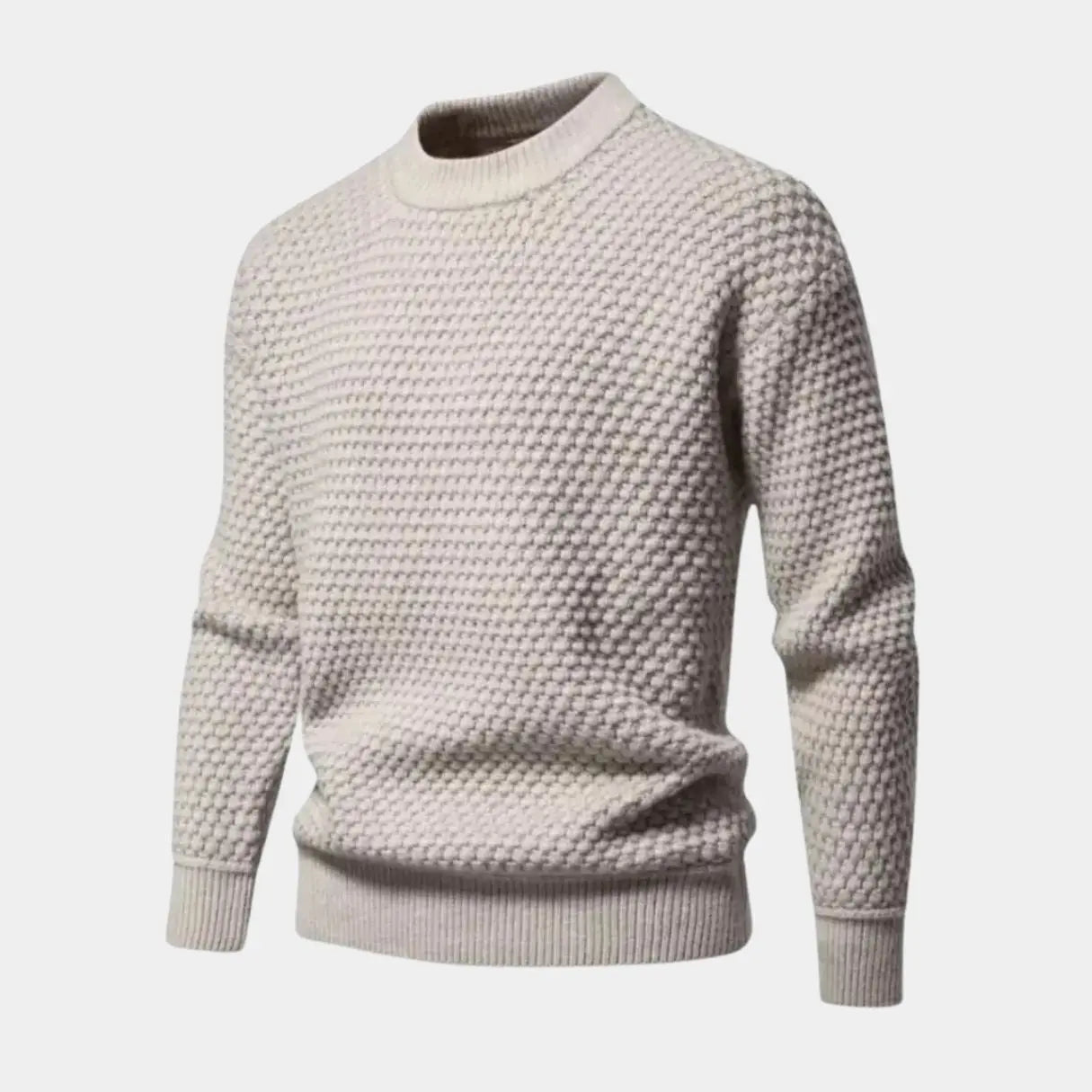 Echt sweater Old Money Textured Pullover - Elegant och Tidlös Stil