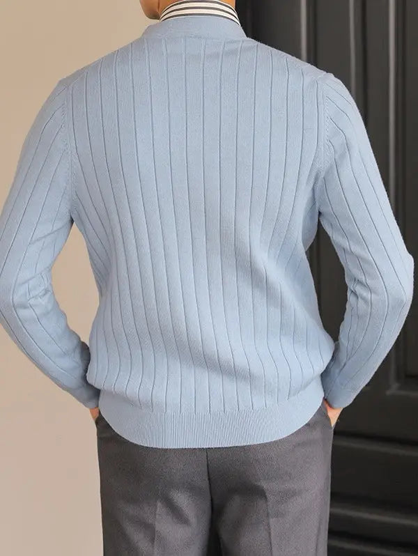 Echt sweater Stickad Casual Cardigan - Elegant och Bekväm Stil för Alla Tillfällen