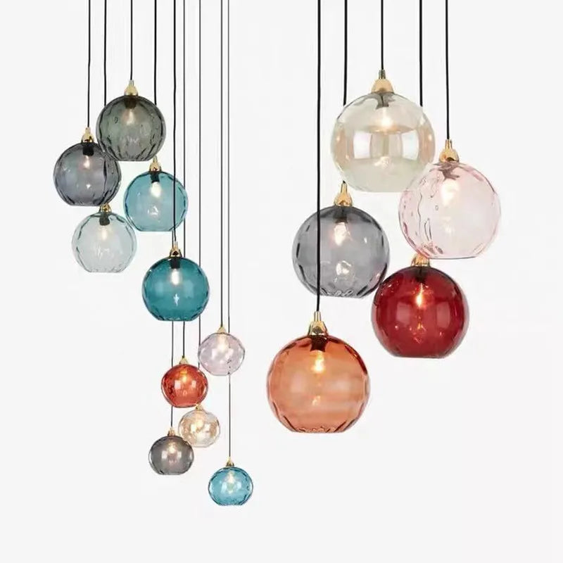 Elegant Hänglampa i Glas med Minimalistisk Design – Transparent, Höjd 30 cm, Diameter 25 cm 4