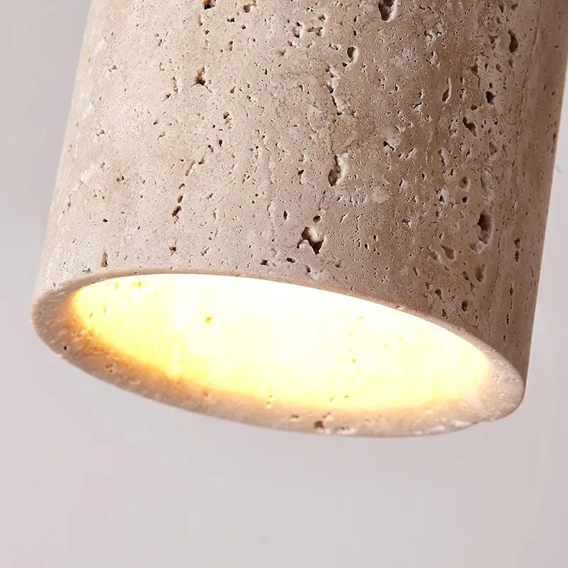 Elegant Plafondlampa i Travertin med Inbyggd LED Belysning för Hall och Trappenhus – Varm Vit, Modern Design 4