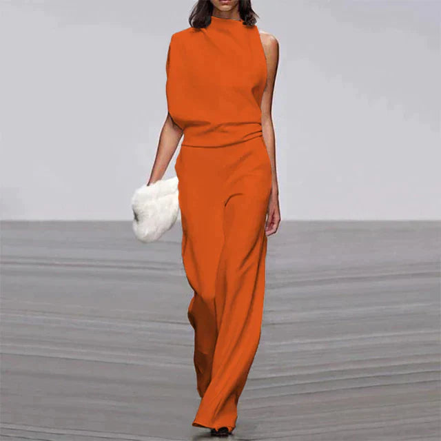 SIA Sommar Jumpsuit - Elegant Ärmlös Design för Kvinnor-1