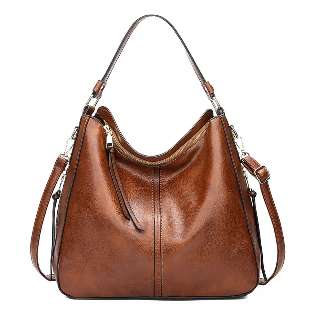 Kvinnors Handväska Beige Storlek med Elegant Design-2