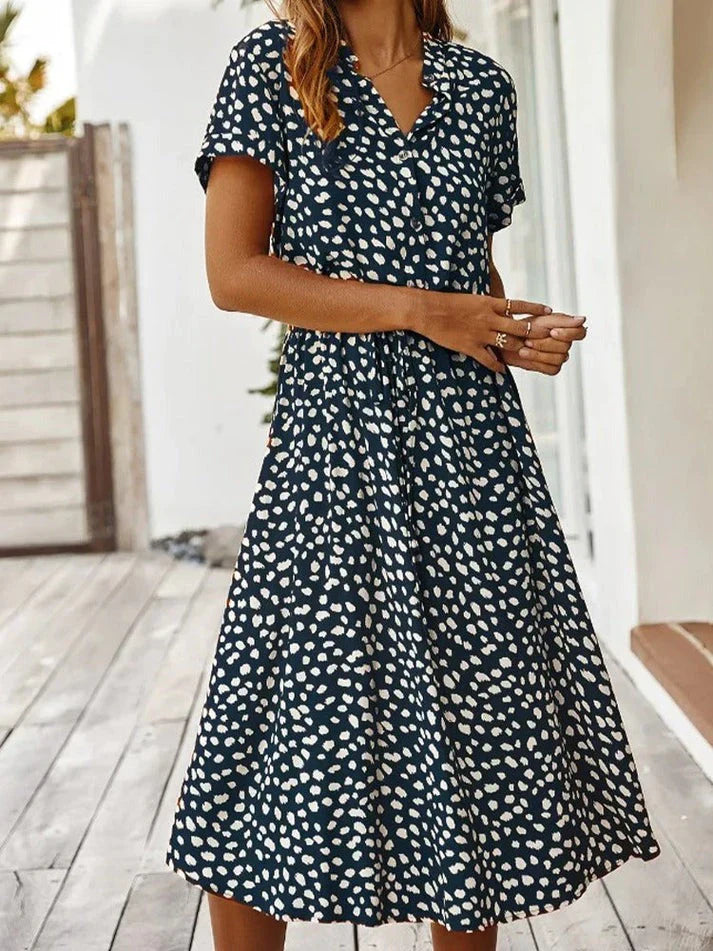 Variant image for Sommarklänning Dam Med Vintage Charm - Perfekt För Midsommar-25