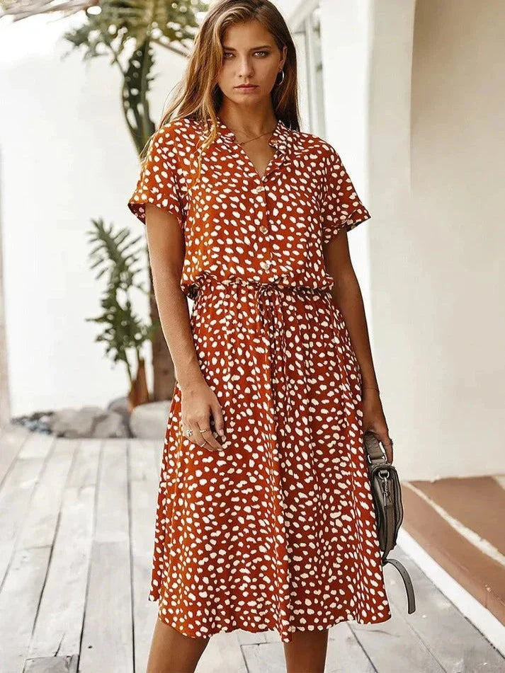 Variant image for Sommarklänning Dam Med Vintage Charm - Perfekt För Midsommar-19