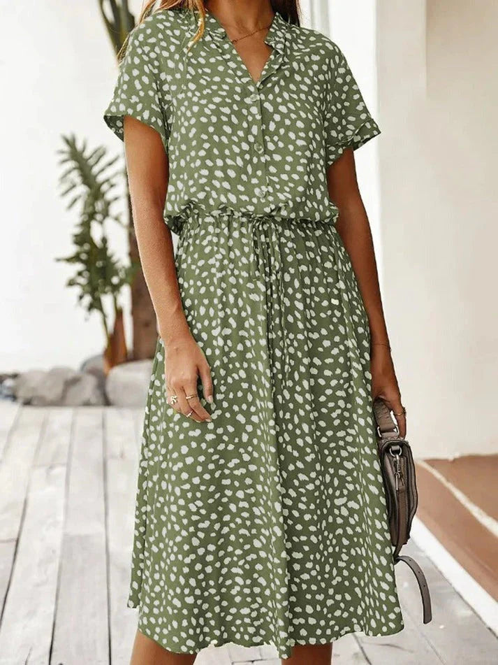 Sommarklänning Dam Med Vintage Charm - Perfekt För Midsommar-3