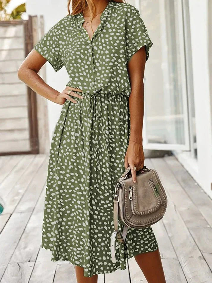 Sommarklänning Dam Med Vintage Charm - Perfekt För Midsommar-2