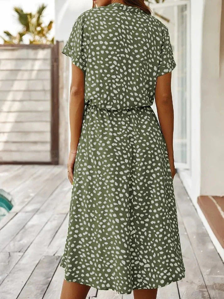 Sommarklänning Dam Med Vintage Charm - Perfekt För Midsommar-4