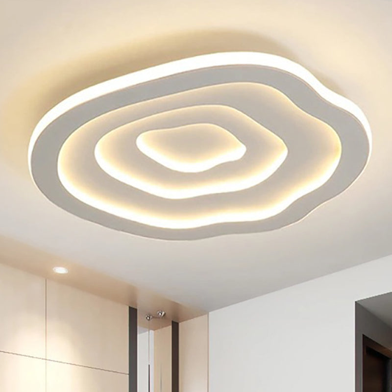 Modern Plafondlampa med Golfmönster och LED-belysning – Vit Inbyggnadslampa 3