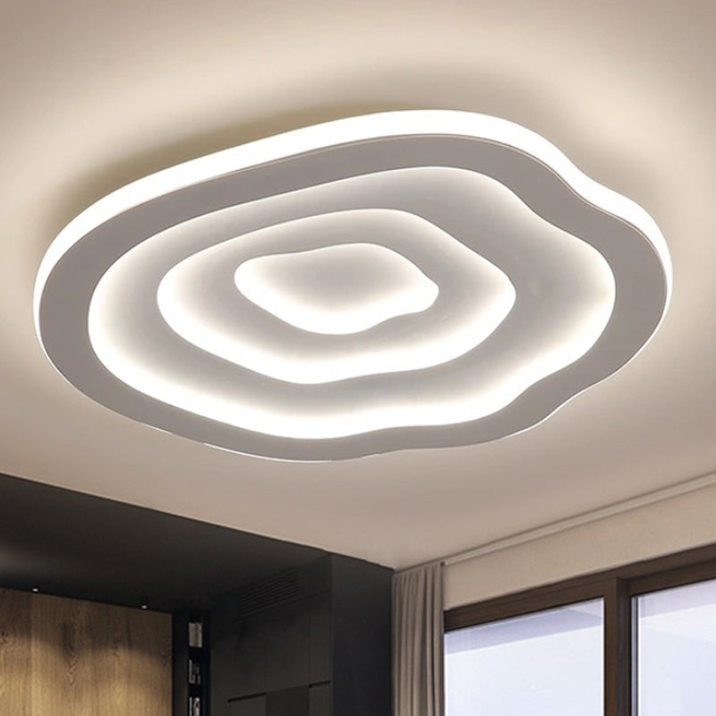 Modern Plafondlampa med Golfmönster och LED-belysning – Vit Inbyggnadslampa 4
