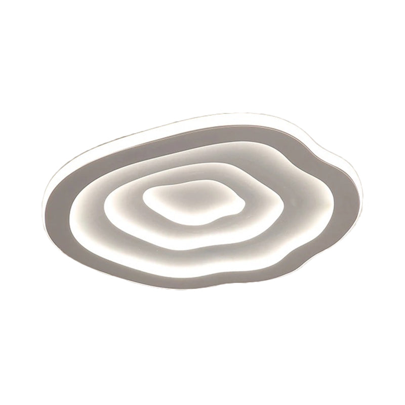 Modern Plafondlampa med Golfmönster och LED-belysning – Vit Inbyggnadslampa 5