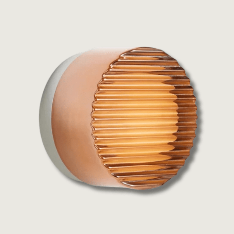 Modern Ronde Vägglampa i Metall och Glas – Elegant Belysning för Hemmet 0