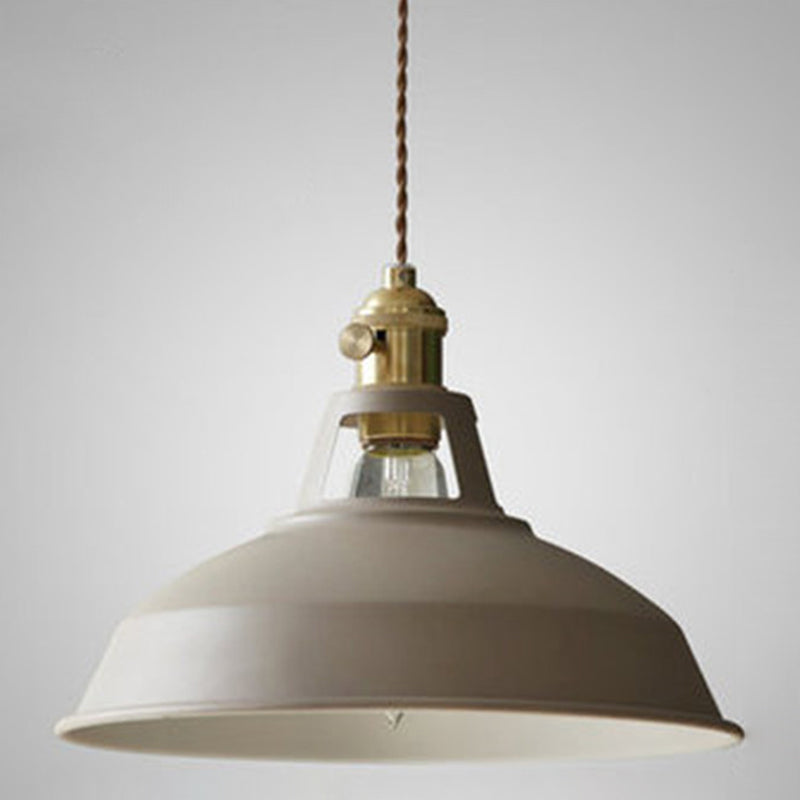 Retro Hänglampa i Metall för Industriell Stil – Svart, 60W E27 7