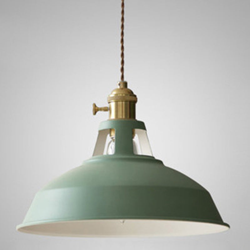 Retro Hänglampa i Metall för Industriell Stil – Svart, 60W E27 8