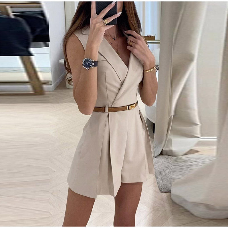 Elegant Ärmlös Jumpsuit För Kvinnor - Berenike, Bekväm Stil-2