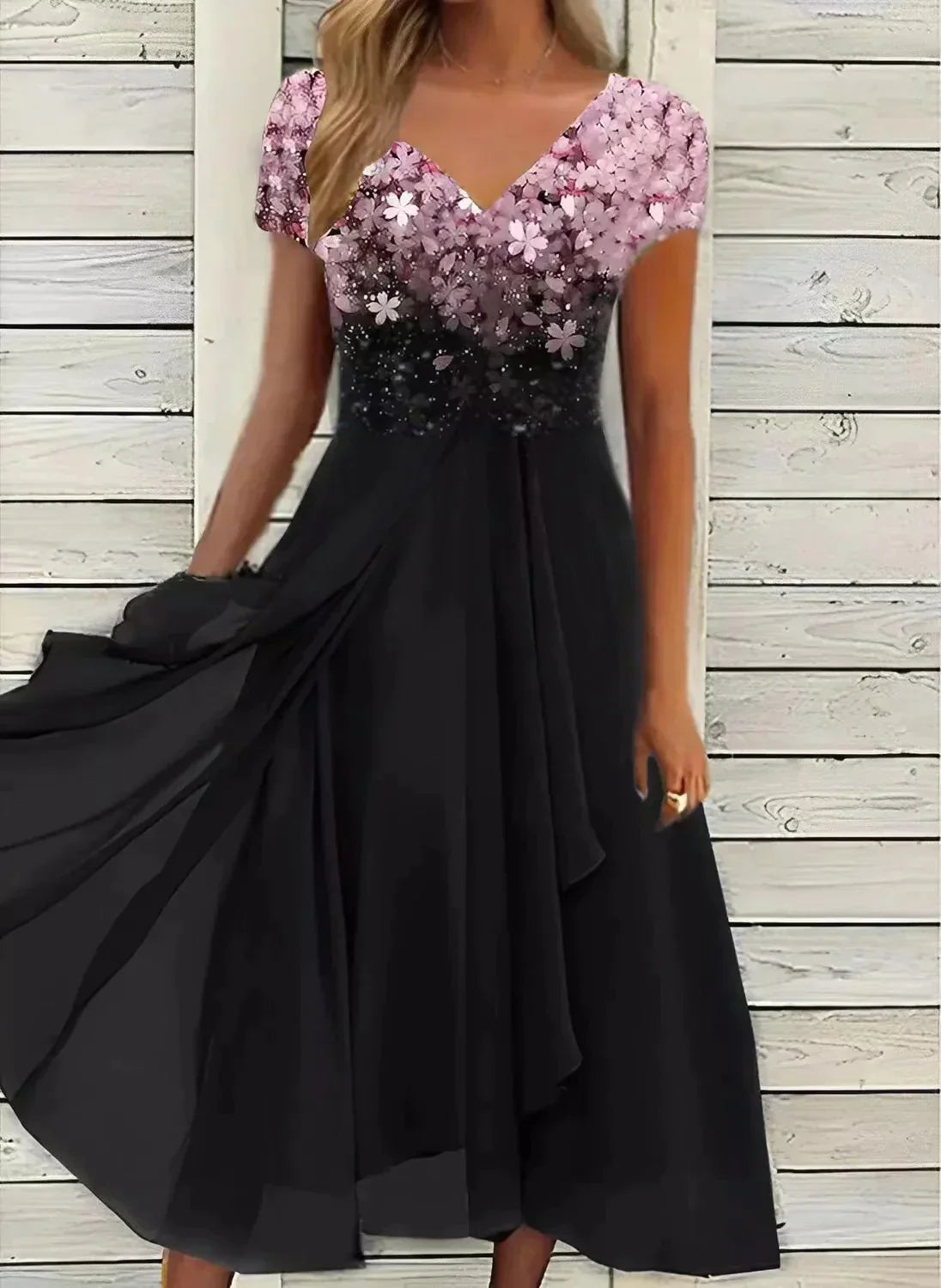 Elegant Marigon Klänning för Damer - Chic och Mångsidig Stil-2
