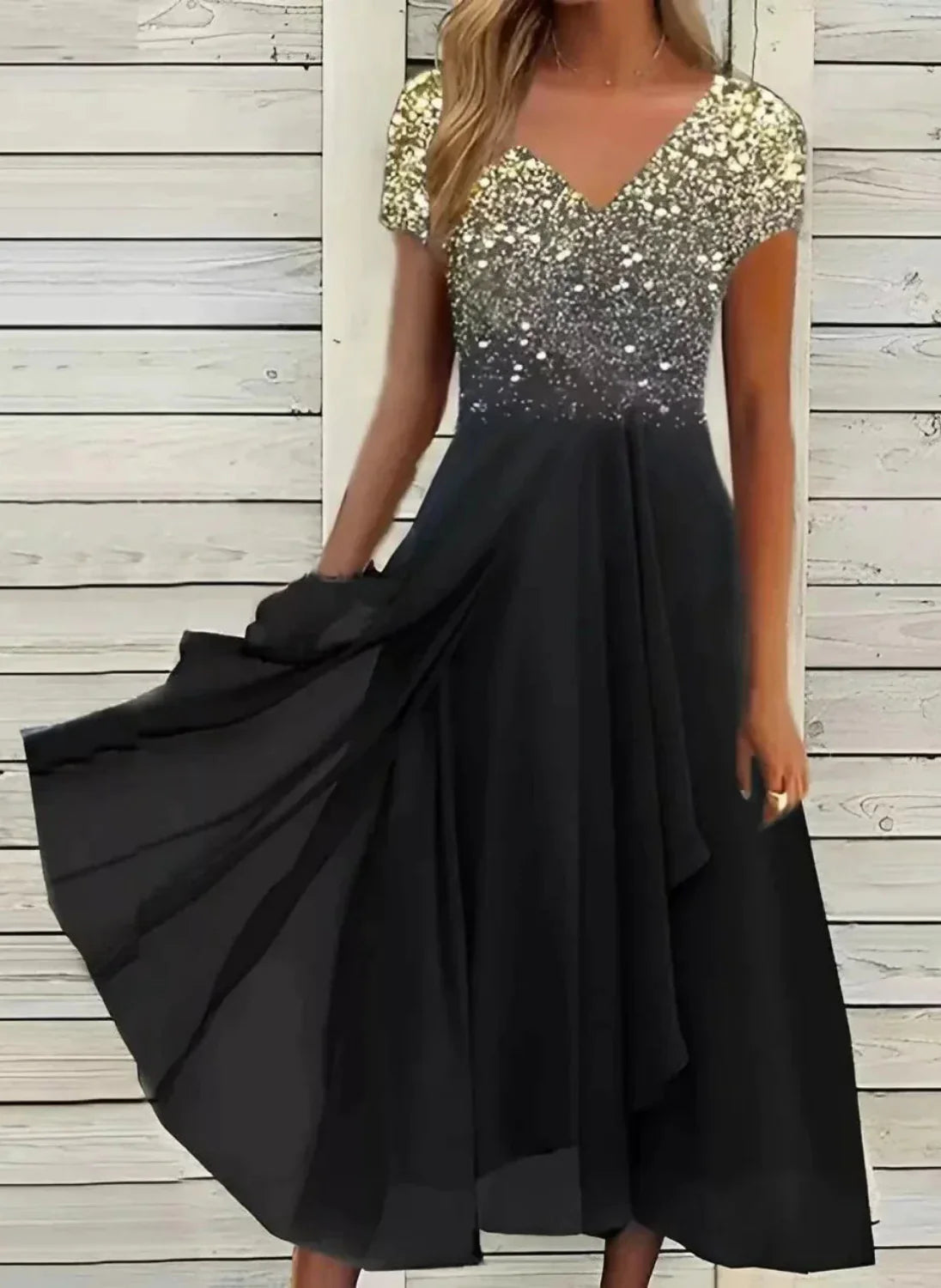 Elegant Marigon Klänning för Damer - Chic och Mångsidig Stil-3