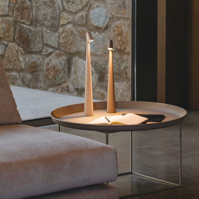 Trådlös LED Bordslampa med Touchfunktion – Dimbar Liten Batteridriven Bordslampa för Läsning och Middag 2