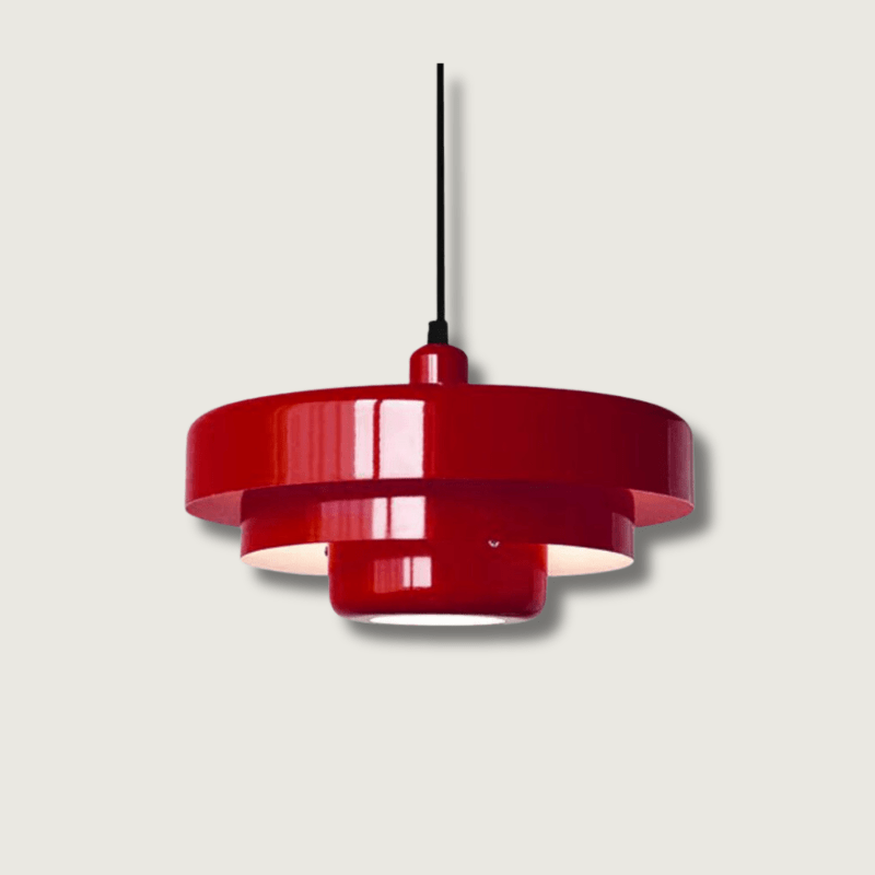 Vintage Hänglampa i Metall och Glas – Elegant LED Belysning för Vardagsrum och Matsal, Energibesparande 12W 0