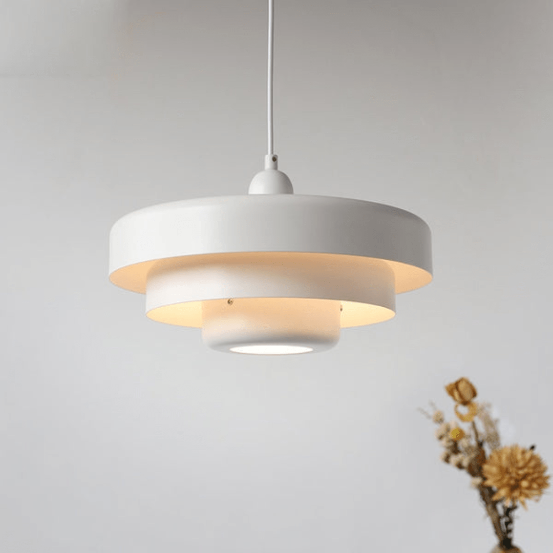 Vintage Hänglampa i Metall och Glas – Elegant LED Belysning för Vardagsrum och Matsal, Energibesparande 12W 10