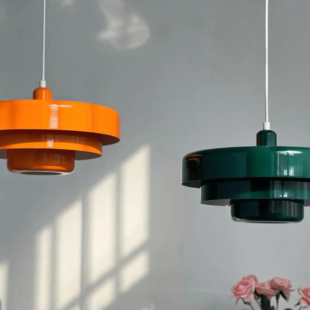 Vintage Hänglampa i Metall och Glas – Elegant LED Belysning för Vardagsrum och Matsal, Energibesparande 12W 3