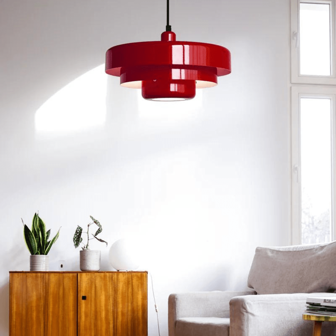 Vintage Hänglampa i Metall och Glas – Elegant LED Belysning för Vardagsrum och Matsal, Energibesparande 12W 7