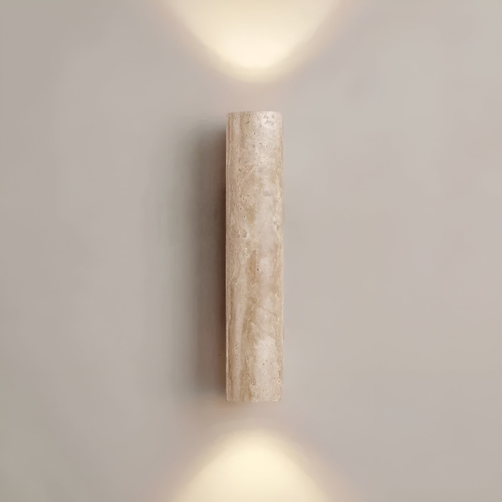 Wabi-Sabi Vägglampa i Travertin med LED-belysning – Elegant och Energibesparande 4