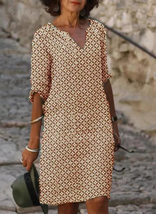 Gerda Sommarklänning Dam - Lätt och Lös för Eleganta Tillfällen