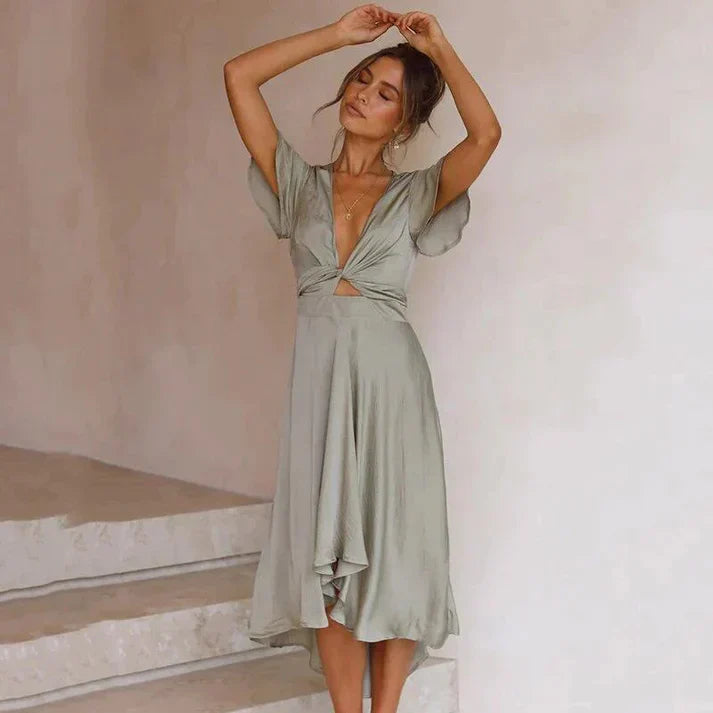 Franzi Vintage Damklänning - Retro Chic För Sommarens Fester-3