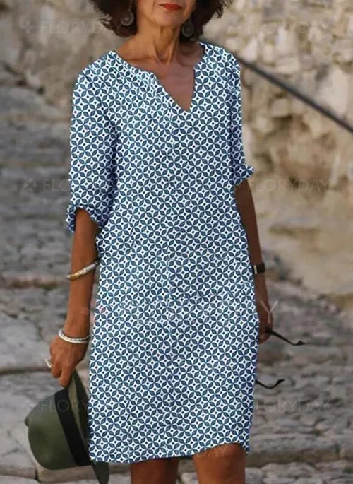 Gerda Sommarklänning Dam - Lätt och Lös för Eleganta Tillfällen